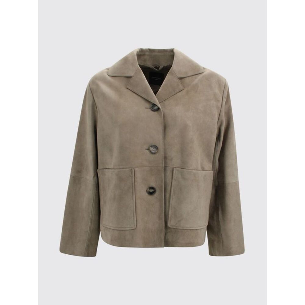 Weekend Max Mara Women Palchi Suede Leather Jacket Weekend Max Mara